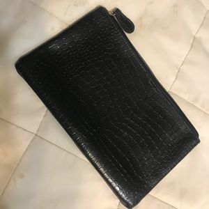 faux snake makeup bag